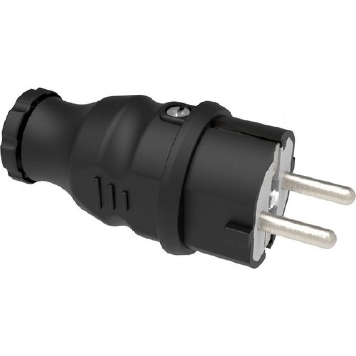 Bemis IP44 Monofaze Kauçuk Düz Fiş 1X16A BK1-1402-2011