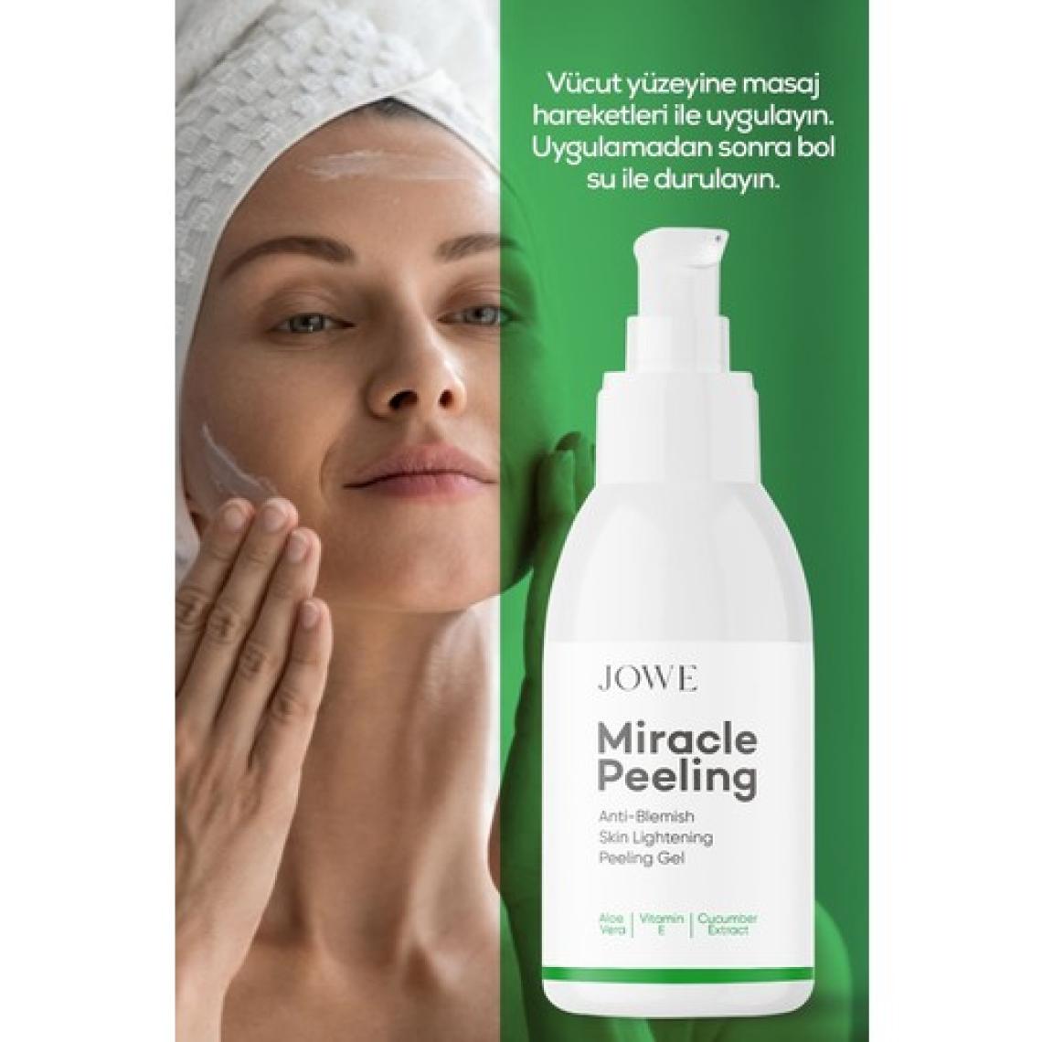 Jowe Aloe Vera Peeling Jeli - Tüm Cilt Tipleri için Derin Temizlik ve Canlandırma, 100 ml