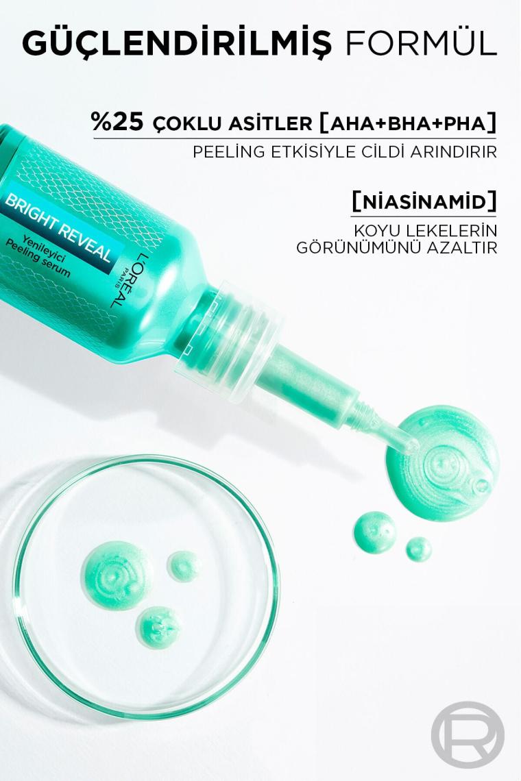 L'Oréal Paris L'oreal Paris Bright Reveal Koyu Lekelere Karşı Hızlı Etkili Yenileyici Peeling Serum 25 [Aha + Bha + Pha] 25ml