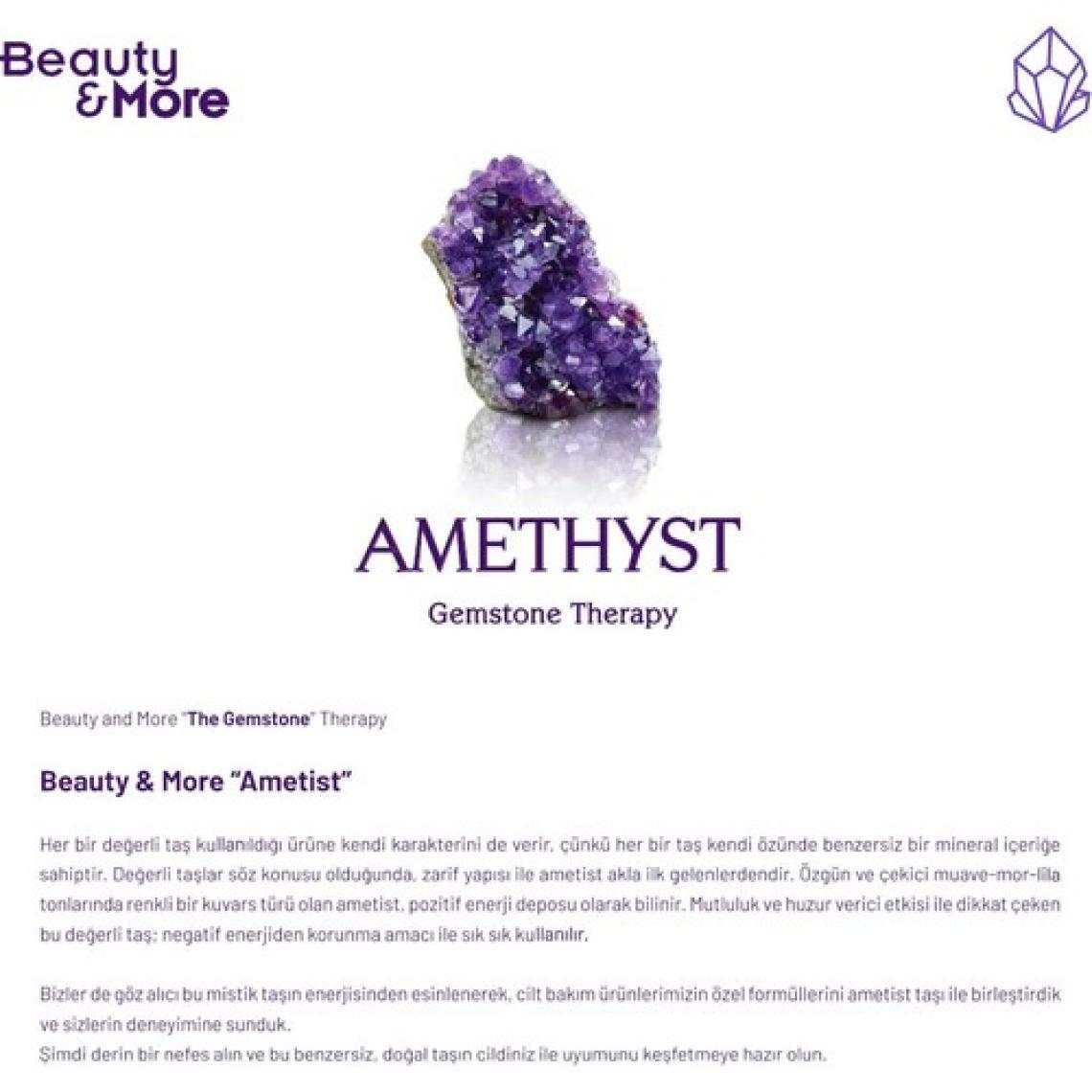 Beauty&More Ametist Crystal Pure Canlandırıcı ve Cilt Tonu Eşitleyici Yüz Peeling Serumu 30 ml AHA 10% + BHA 2%+ Salix Alba Bark Extract+ Ametist Powder