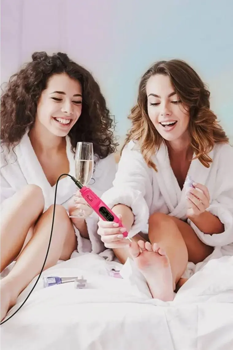 Dempower Elektrikli Manikür-Pedikür-Törpü Makinesi Fuşya Renk