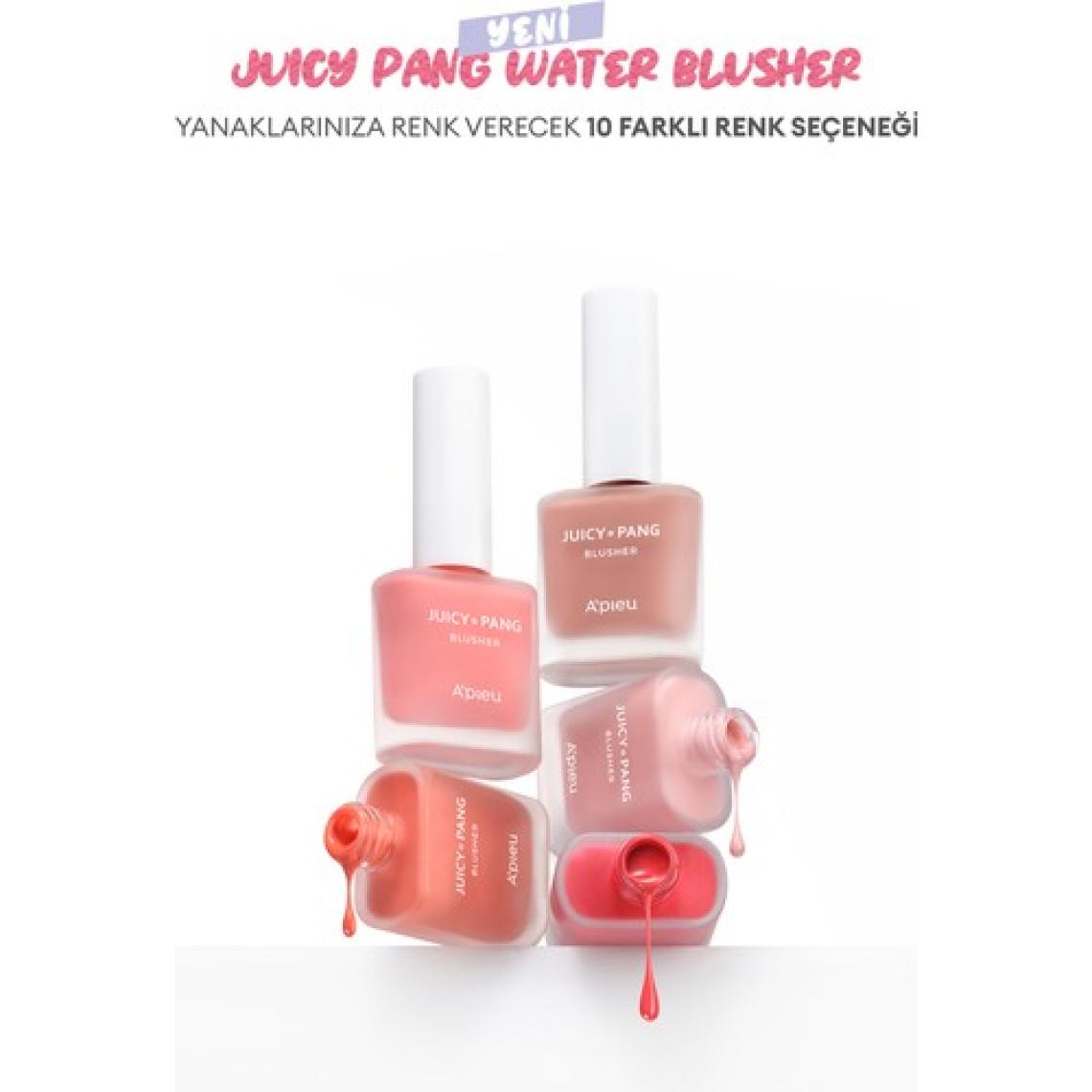 MISSHA Meyve Kokulu, Nemlendirici, Doğal Görünümlü Sıvı Allık A'PIEU Juicy-Pang Water Blusher (PK01)