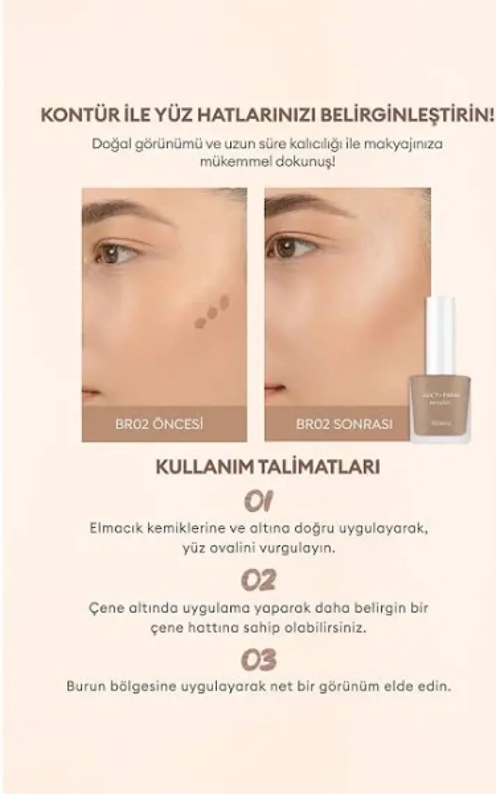 MISSHA Kolay Uygulanılabilen, Kalıcı, Doğal Görünüm Sunan Likit Bronzer Juicy-Pang Water Bronzer (BR02)