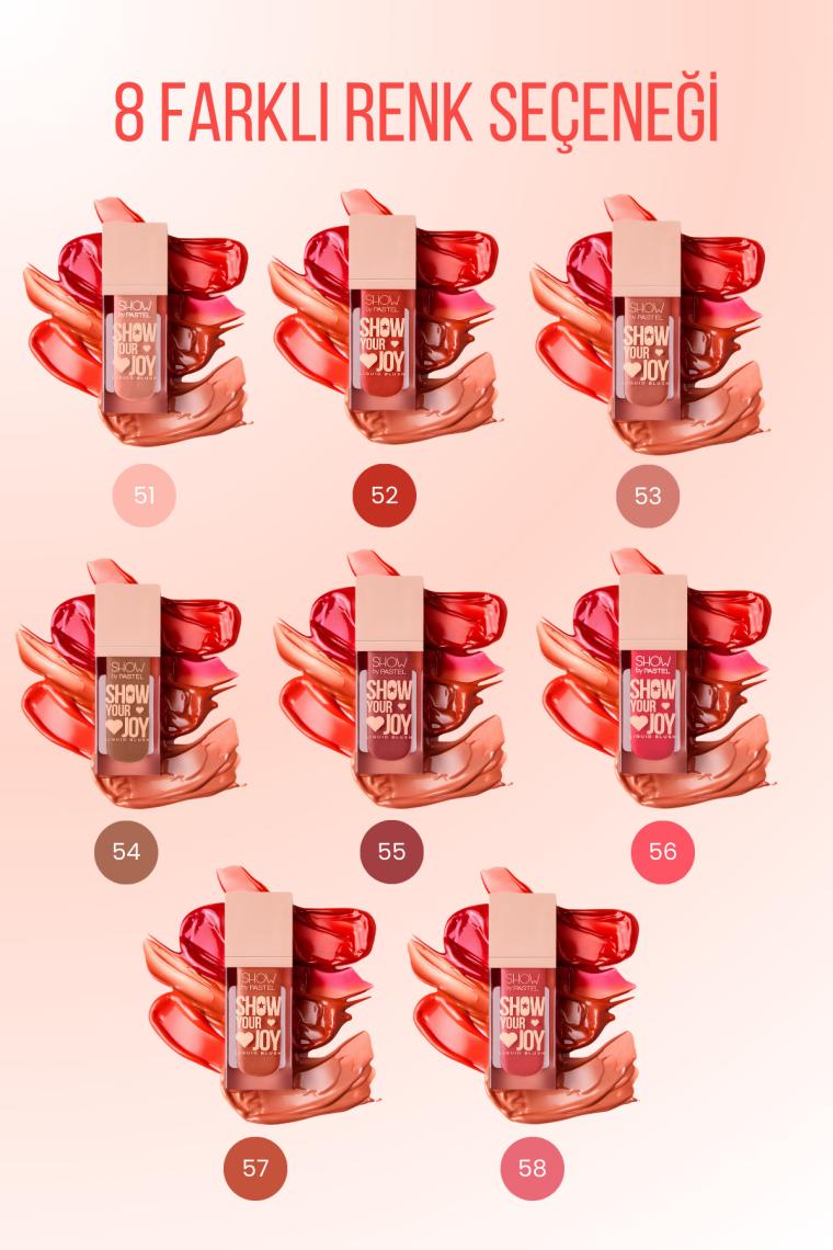Show Your Joy Liquid Blush - Likit Allık 53