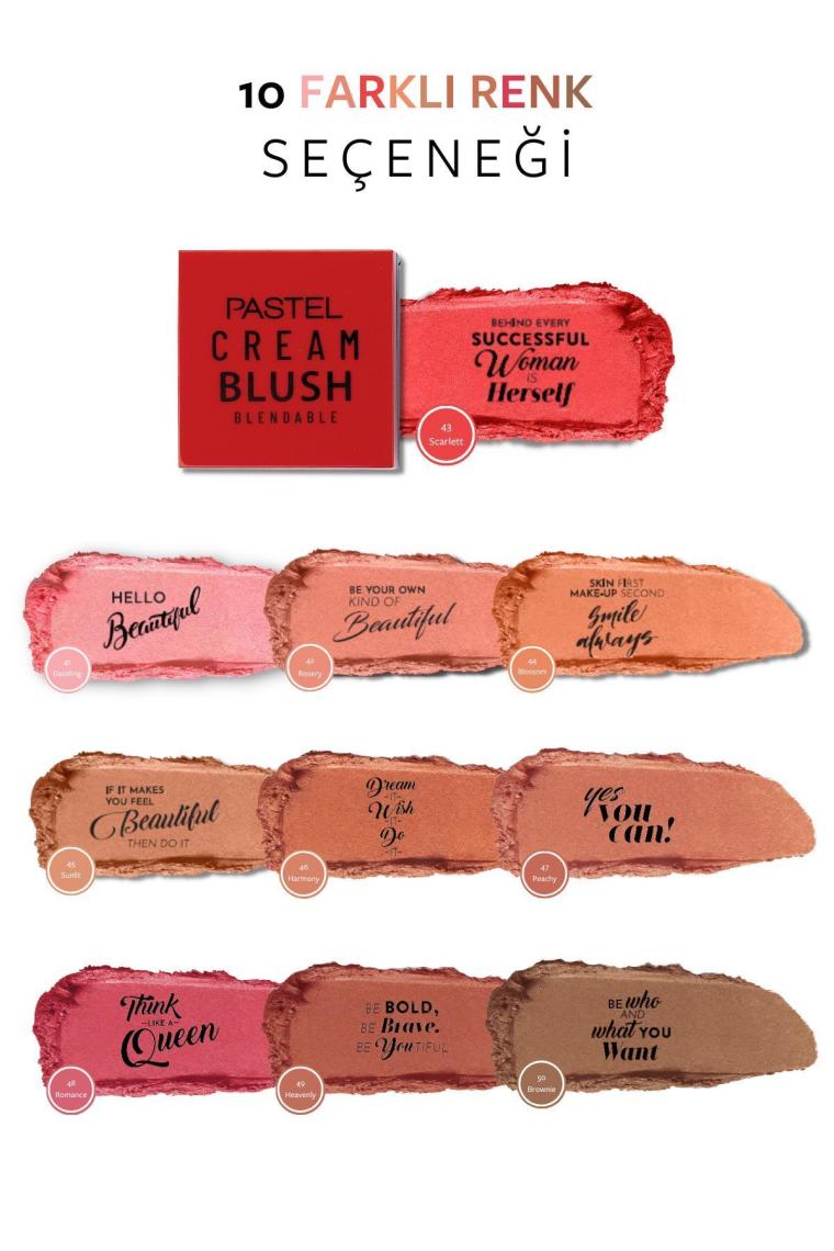 Cream Blush - Krem Allık 43 Scarlett