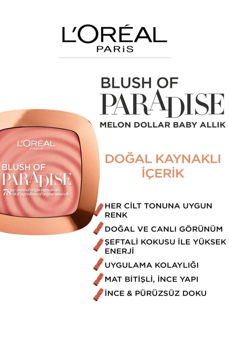 Loreal Paris Wake Up & Glow 03 Melon Dollar Baby Allık