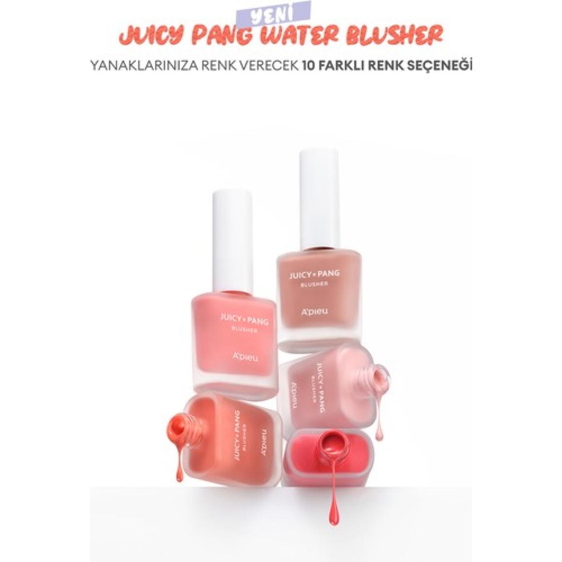 MISSHA Meyve Kokulu, Nemlendirici, Doğal Görünümlü Sıvı Allık A'PIEU Juicy-Pang Water Blusher (CR01)
