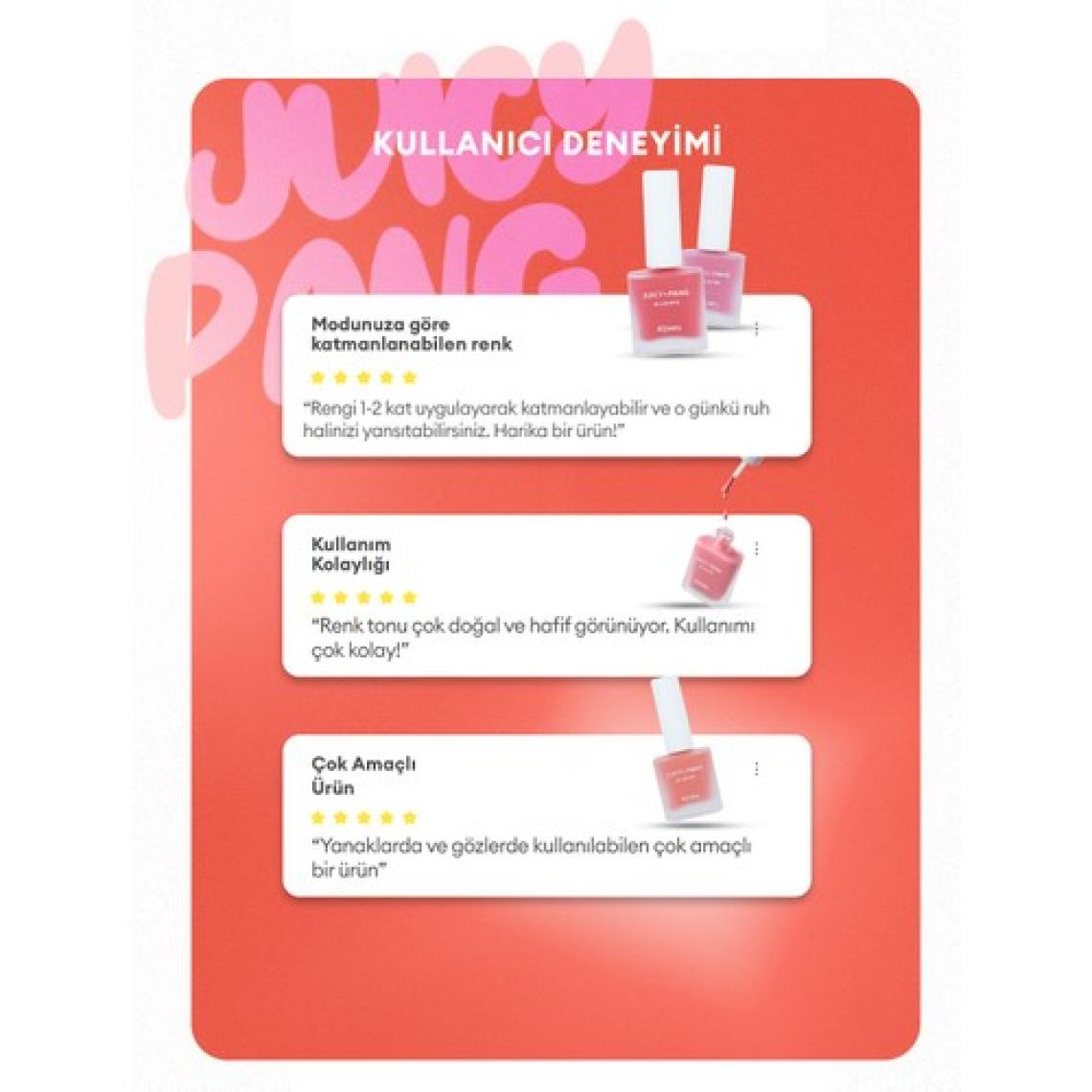 MISSHA Meyve Kokulu, Nemlendirici, Doğal Görünümlü Sıvı Allık A'PIEU Juicy-Pang Water Blusher (CR02)