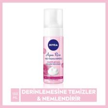NIVEA Aqua Rose Organik Gül Suyu Içeren Yüz Yıkama Köpüğü 150 ml,Yüz Temizleme
