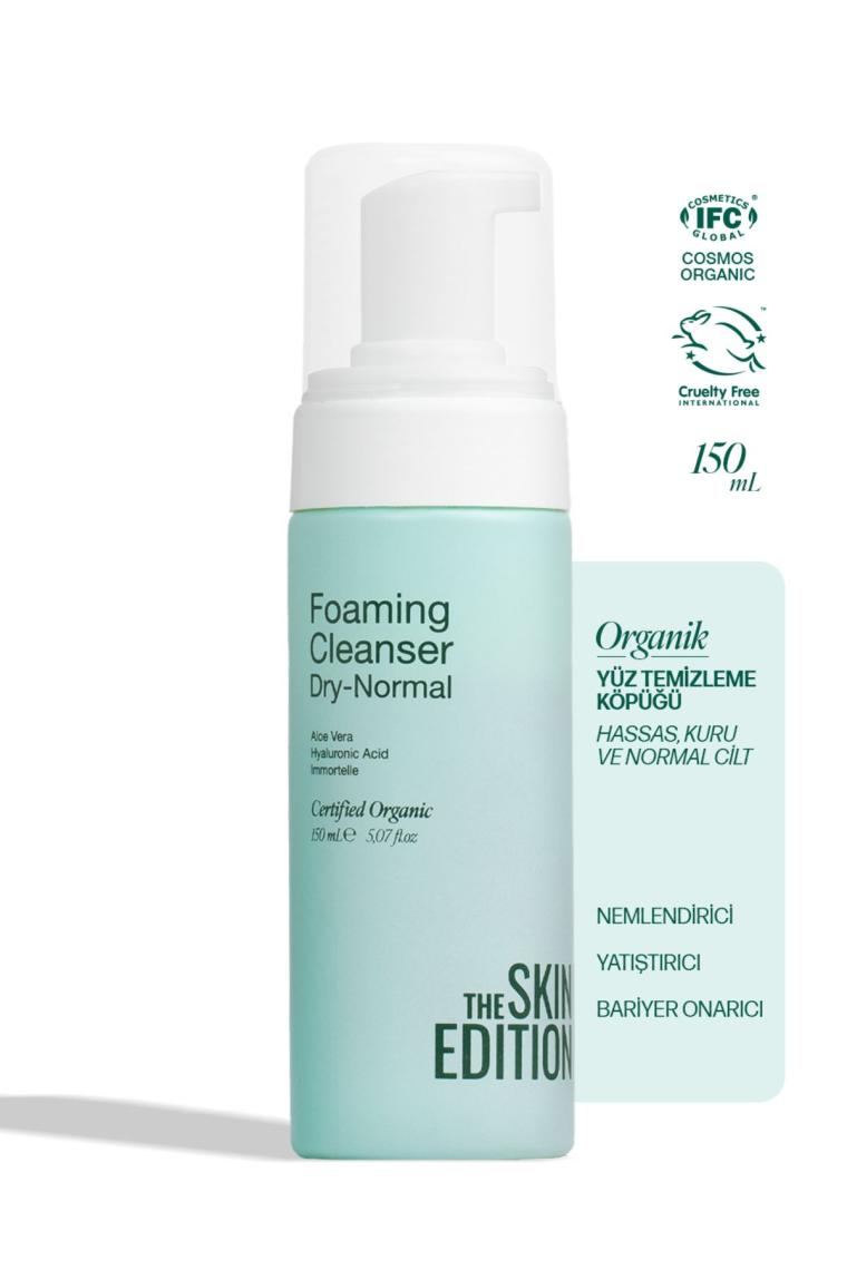 The Skin Edition Organik Yüz Temizleme Köpüğü Hassas, Kuru, Normal Cilt 150 ml