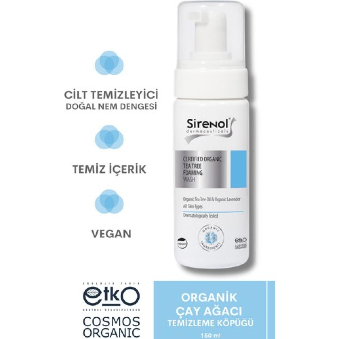 Sirenol Organik Çay Ağacı Temizleme Köpüğü