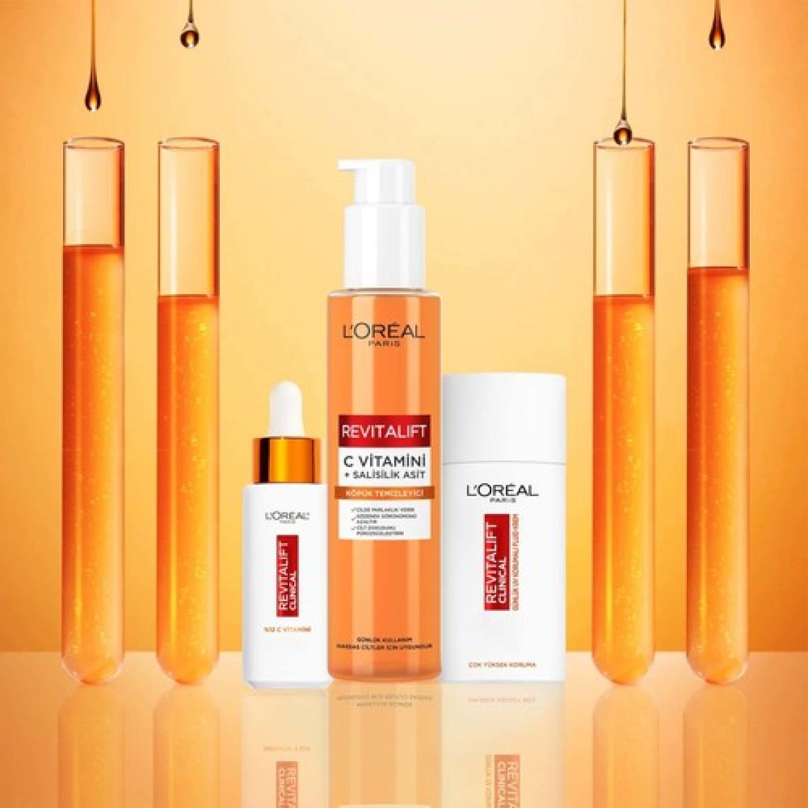 L'oréal Paris Revitalift Clinical Vitamini + Salisilik Asit, Aydınlatıcı ve Gözenek Karşıtı Köpük Temizleyici