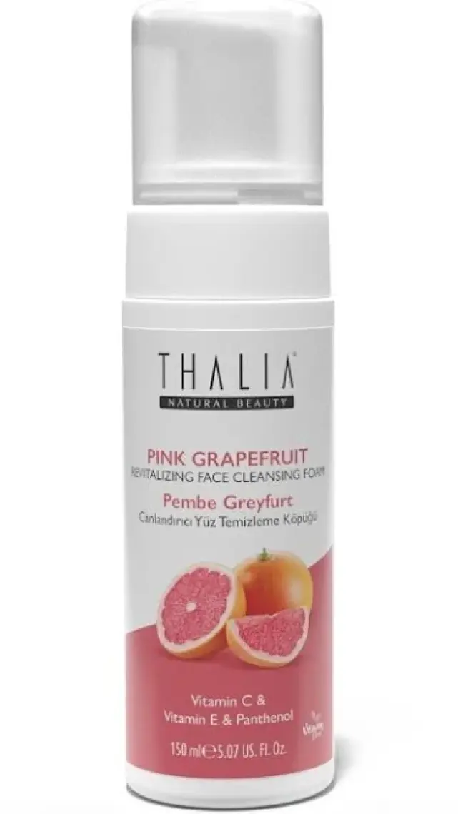 Thalia Canlandırıcı & Arındırıcı Etkili Pembe Greyfurt Özlü Yüz Temizleme Köpüğü 150 ml