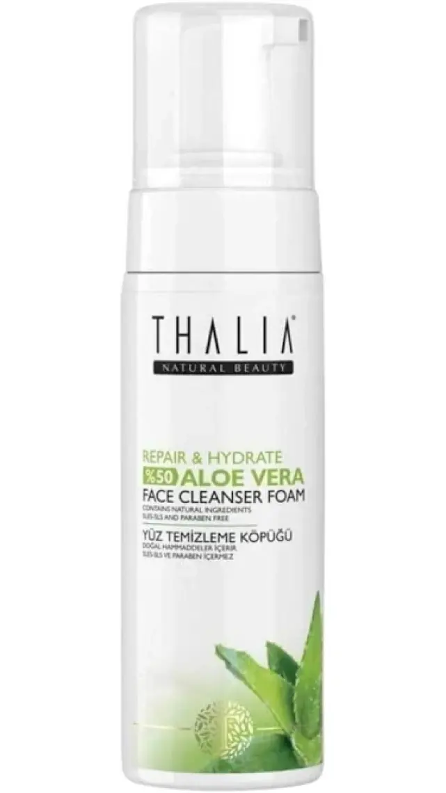 Thalia Onarıcı Etkili %50 Aloe Vera Özlü Yüz Temizleme Köpüğü - 150 ml