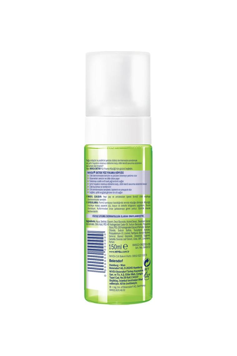 Nivea Urban Skin Detox Yüz Yıkama Köpüğü 150 ml