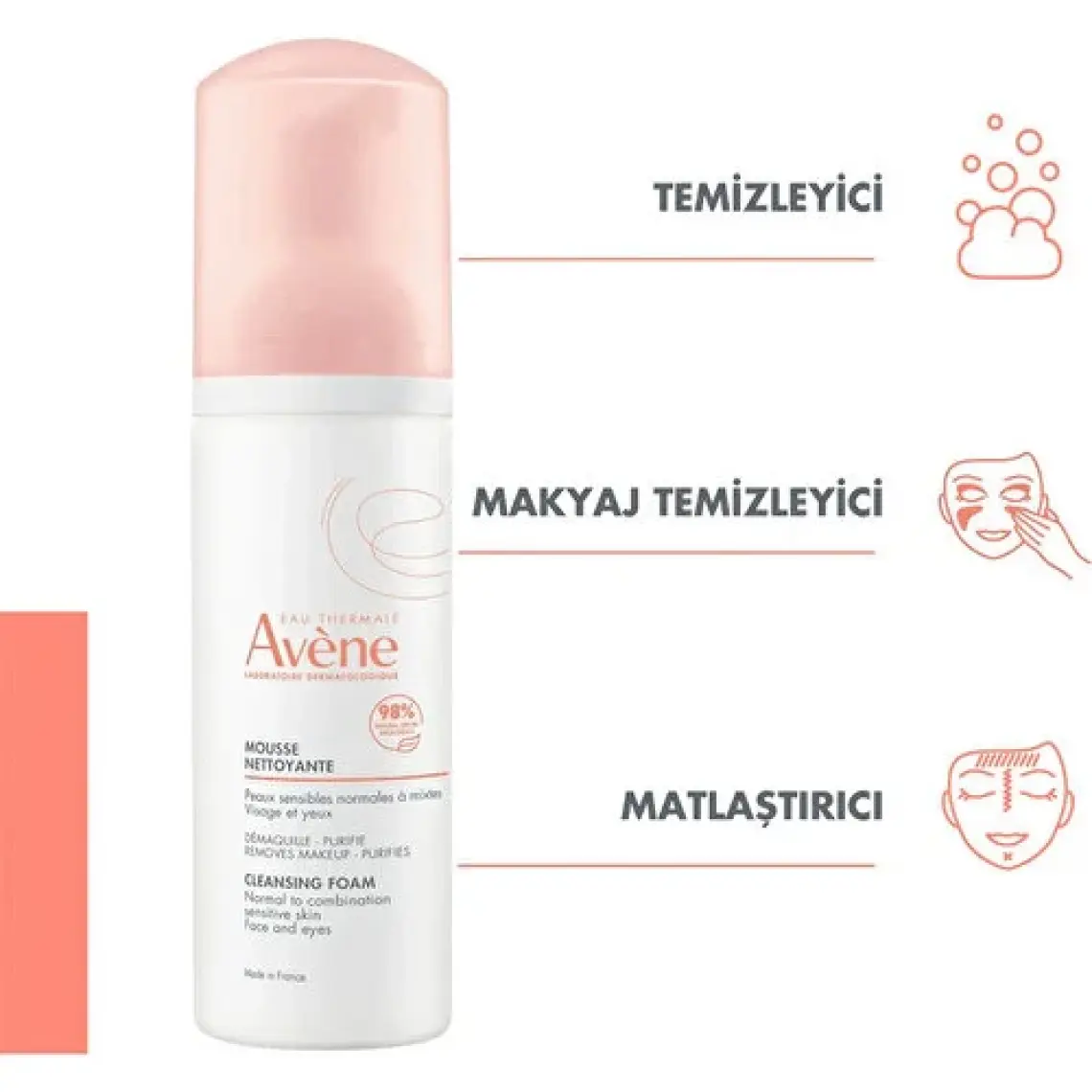 Avene Mousse Nettoyante Cilt Temizleme Köpüğü 150 ml