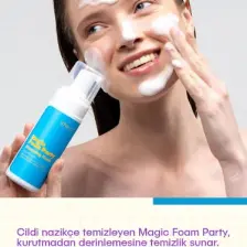 S'he Vec MAGIC FOAM PARTY - Yatıştırıcı Nemlendirici Etkili Yüz Temizleme Köpüğü |Tüm Cilt Tipleri 150ml