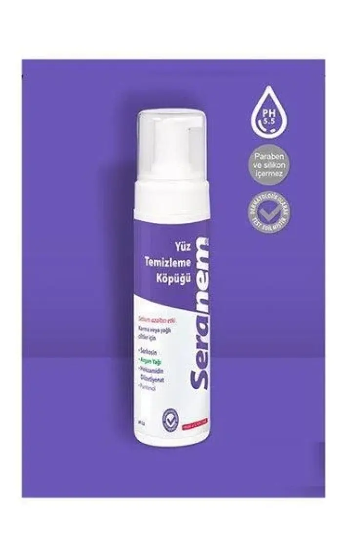 Dermadolin Seranem Yüz Temizleme Köpüğü 200 ml. (Sebum Azaltıcı Etki)