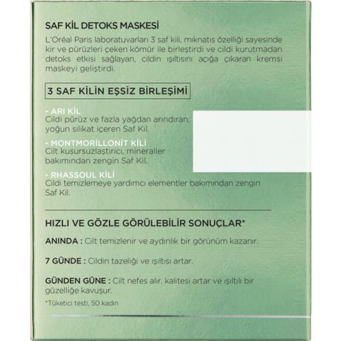 Loreal Paris Saf Kil Detoks Maskesi 50 ml