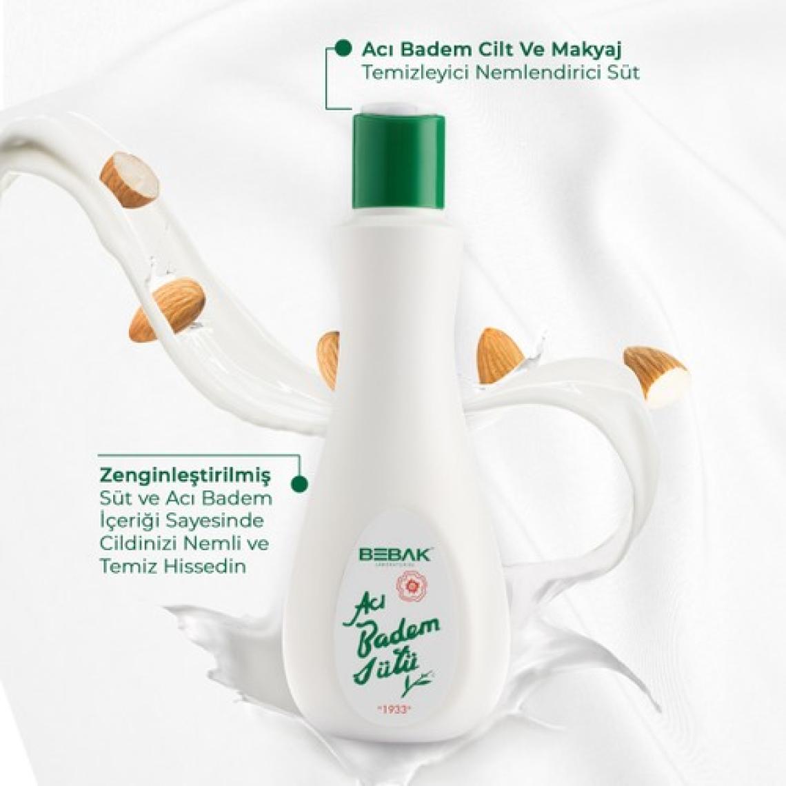 Bebak Acı Badem Sütü 215 ml Şişe