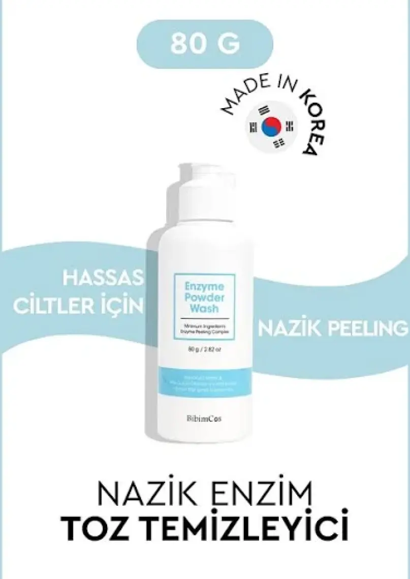Bibimcos Enzyme Powder Wash 80g - Arındırıcı Toz Temizleyici