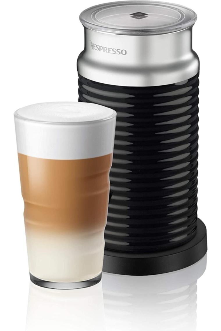 Nespresso Aeroccino 3 Süt Köpürtücü, Elektrikli Süt Köpürtücü, 120 ml Kremsi Süt Köpüğü ve 240 ml Sıcak Süt İçin, Siyah