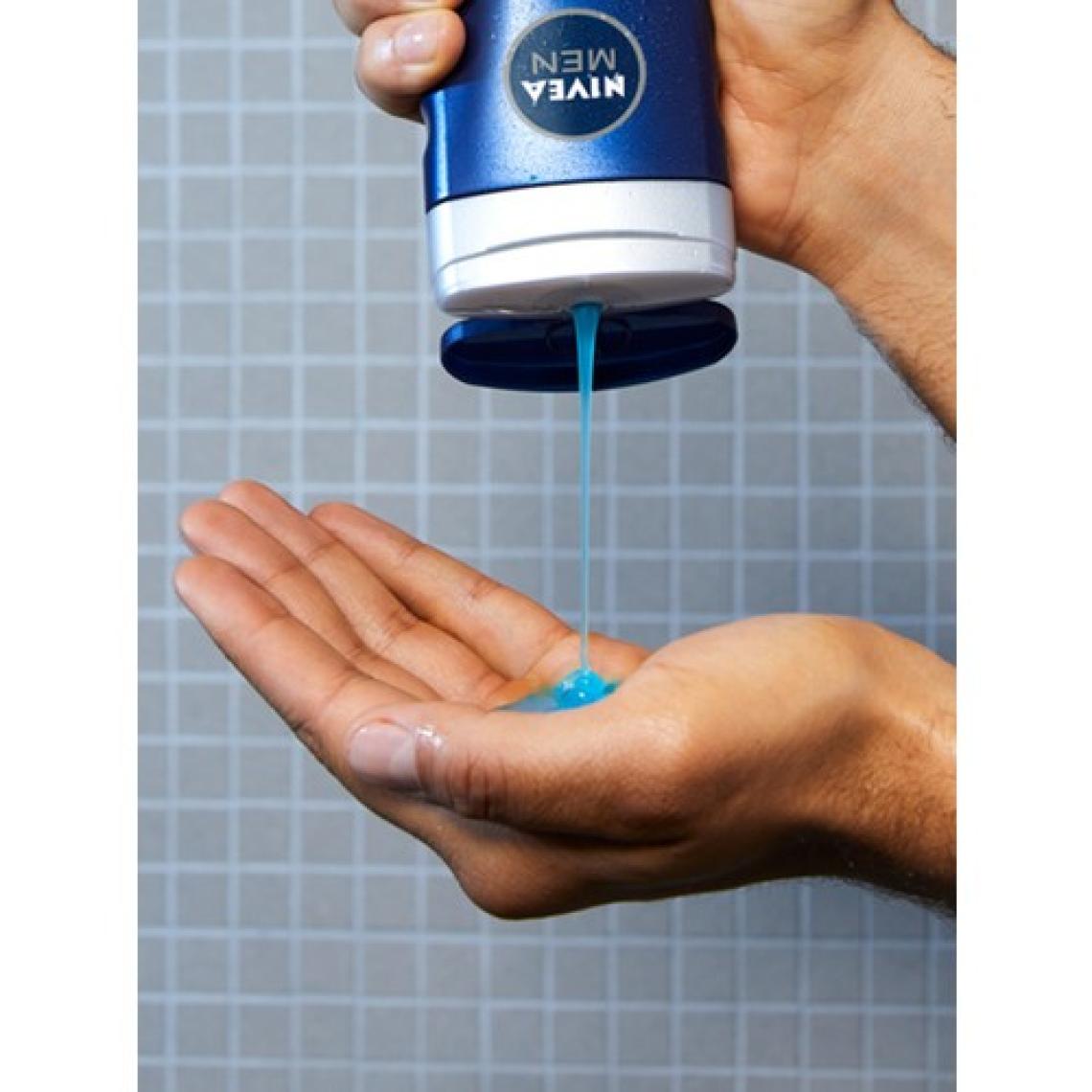 NIVEA Men Protect&Care Duş Jeli 500ml; 3'ü 1 Arada Komple Bakım; Vücut; Saç ve Yüz için;Aloe Vera ile  Etki