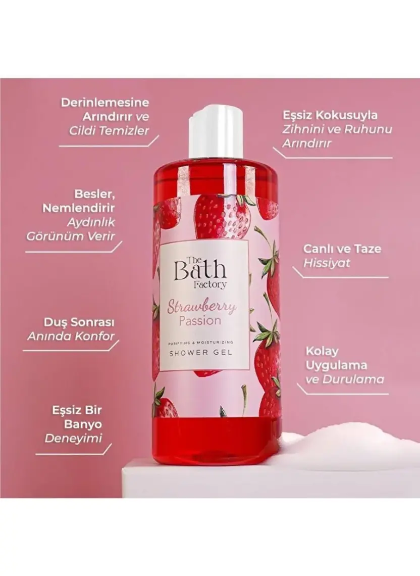 The Bath Factory Çilekli Duş Jeli 400 ml