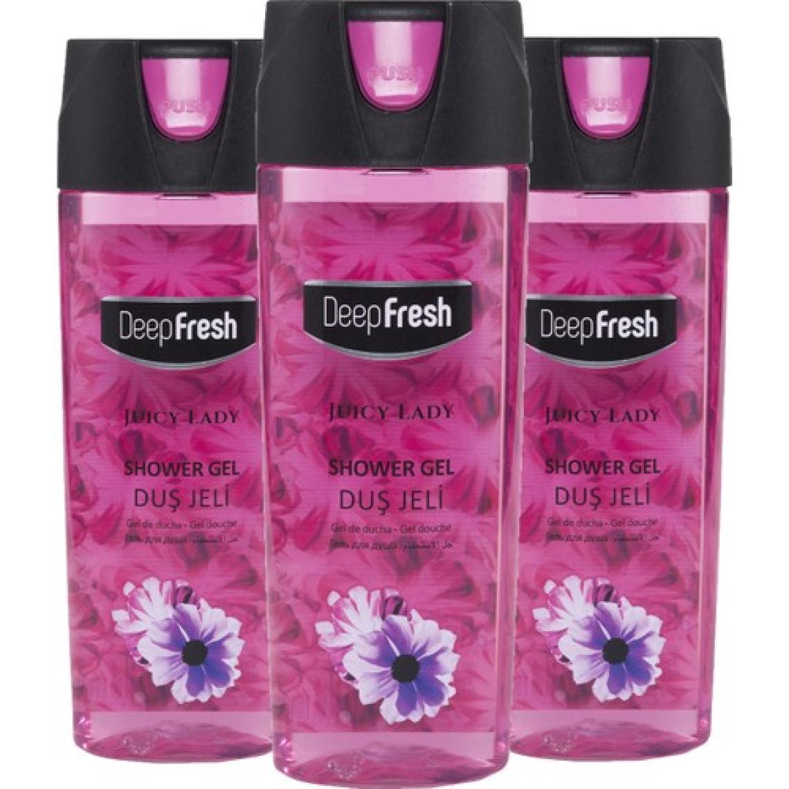 Deep Fresh Pratik Kapaklı Duş Jeli Juicy Lady 3 x 500 ml