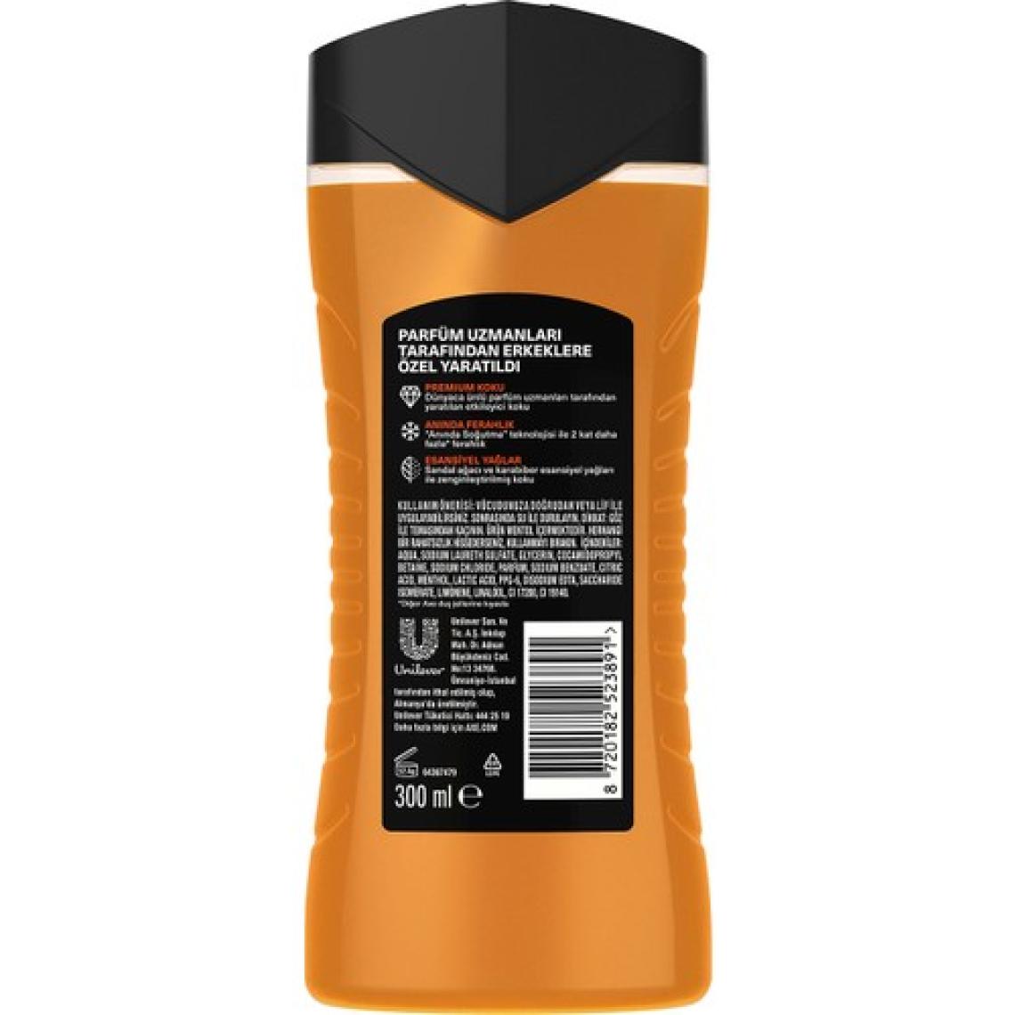 Axe Premium Collection Duş Jeli Copper Santal 3 In 1 Vücut Saç Yüz 300 ml