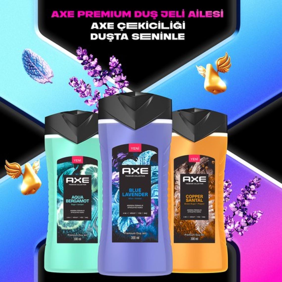 Axe Premium Collection Duş Jeli Blue Lavender 3 In 1 Vücut Saç Yüz 300 ml