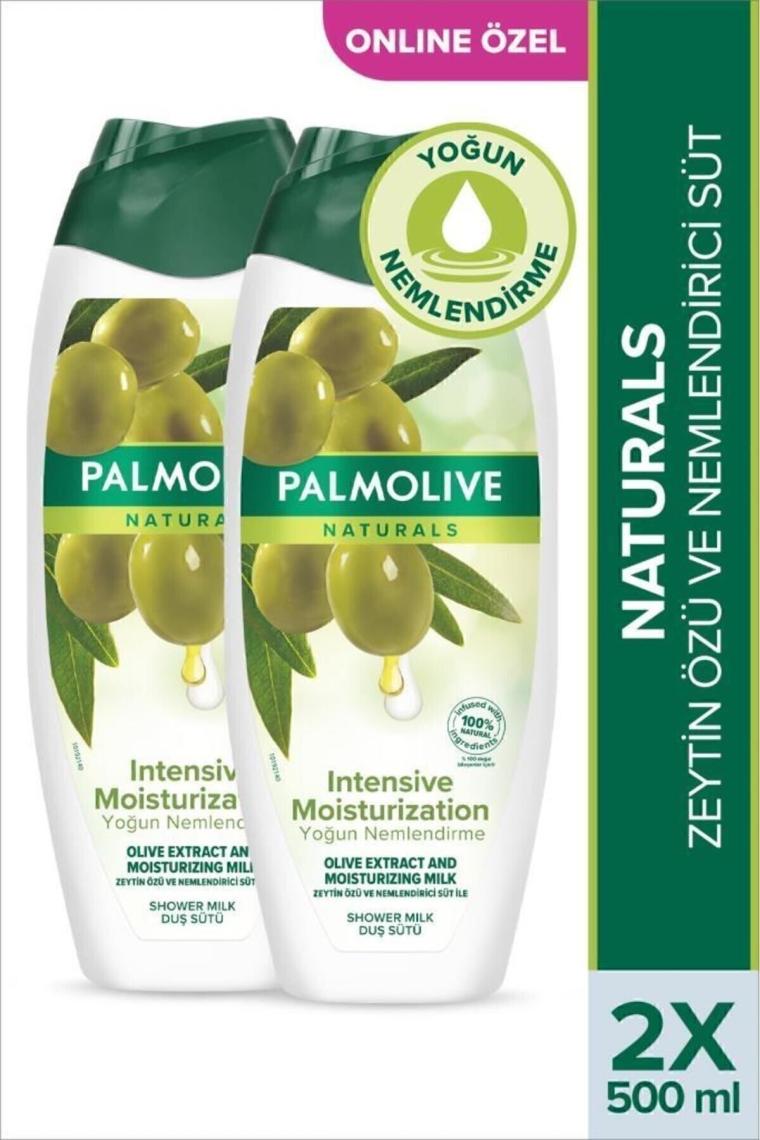 Palmolive Naturals Zeytin Özü ve Nemlendirici Süt Ile Yoğun Nemlendirme Duş Jeli 500 ml X2ADET