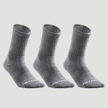 Artengo Tenis Çorabı - Orta Boy Konçlu - 3'lü Paket - Gri - Rs 500