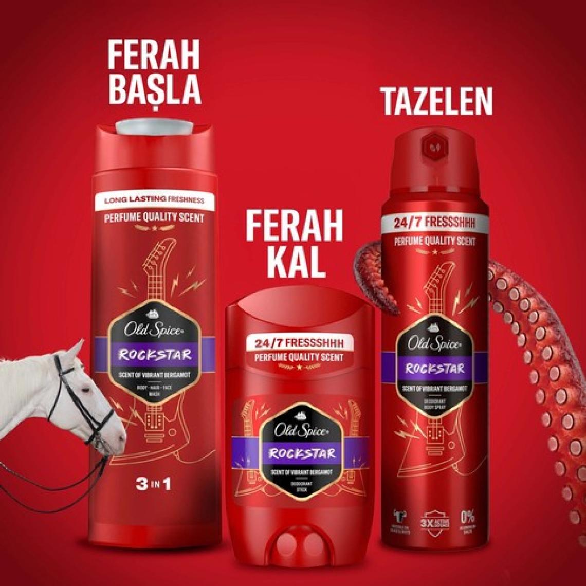 Old Spice Rockstar Erkek Duş Jeli ve Şampuan 400 ml