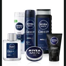 MEN Erkek Creme, Duş Jeli 500ml, Tıraş Jeli 200ml, Losyon, Yüz Yıkama Jeli, Deodorant, Çanta Hediye