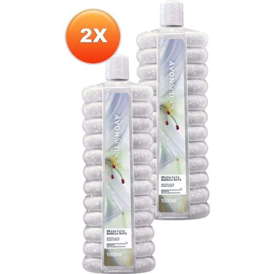 Avon White Lily Beyaz Zambak Banyo Köpüğü 1000 ml 2'li Set