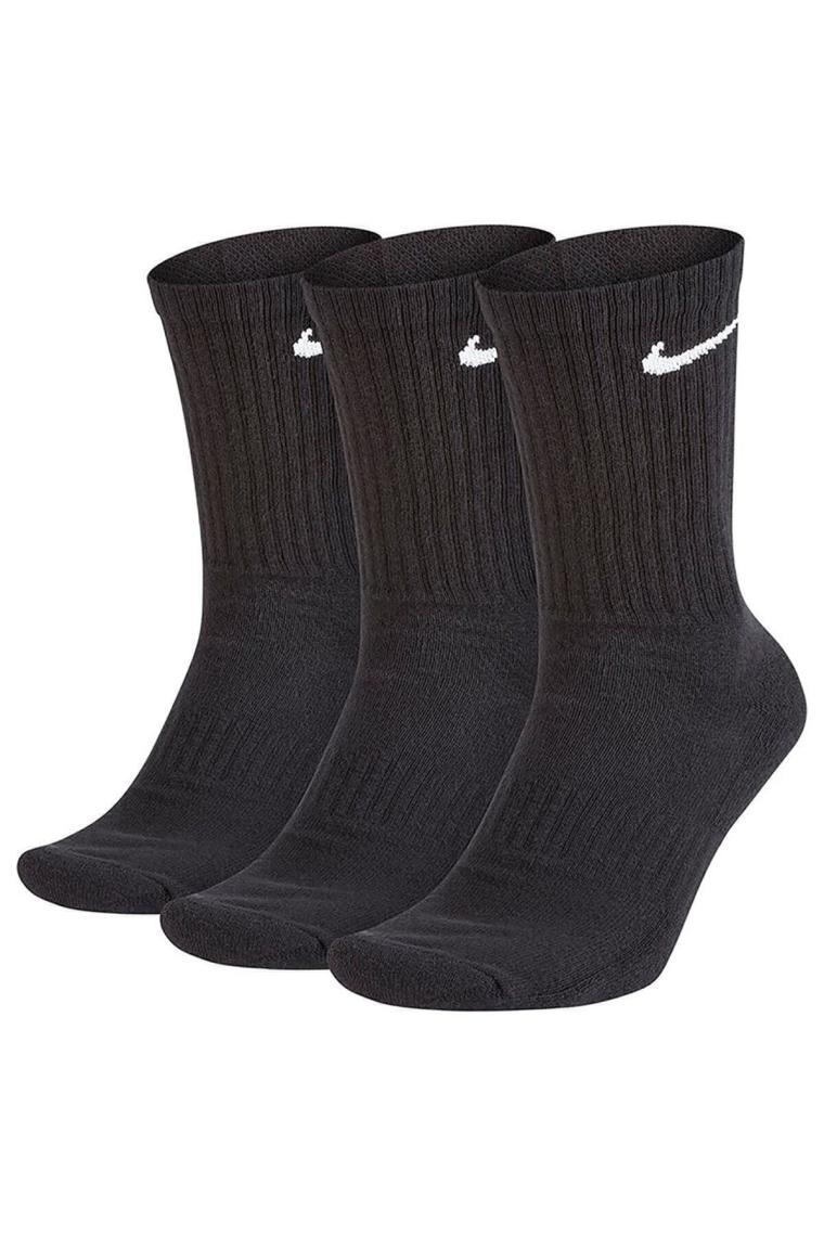 Unisex Siyah Everyday Cush No-Show Çorap Seti 3'lü SX7676-010