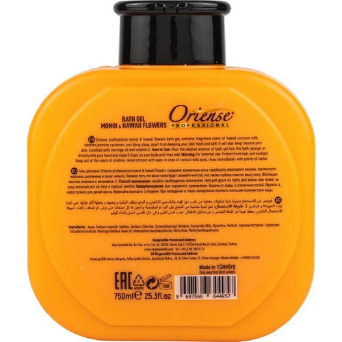 Oriense Duş Jeli Monoi & Havaii Çiçekler 750 ml