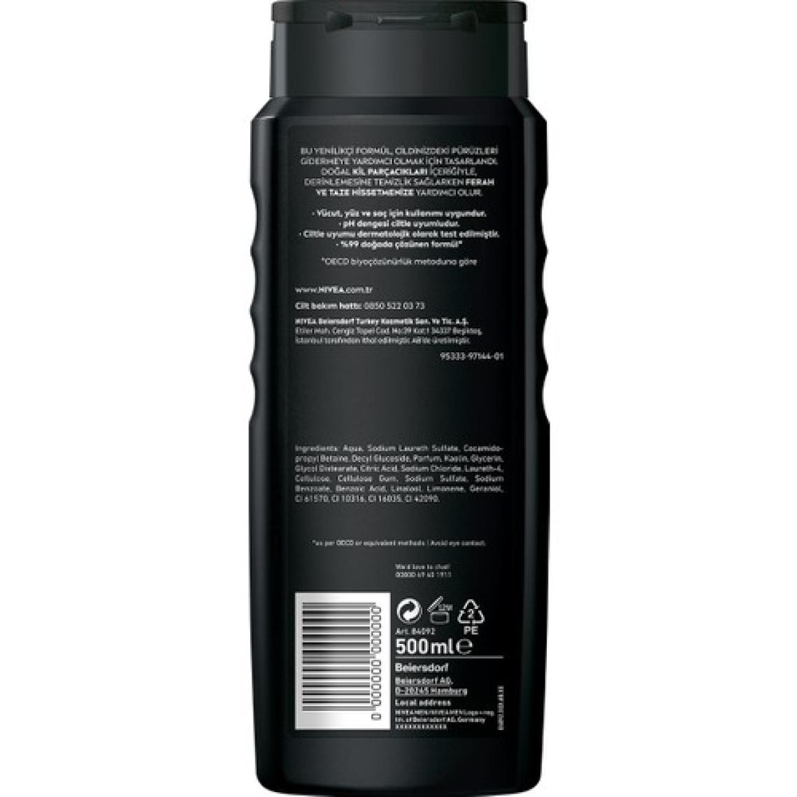 Nivea Men Deep Dimension 500 ml Duş Jeli