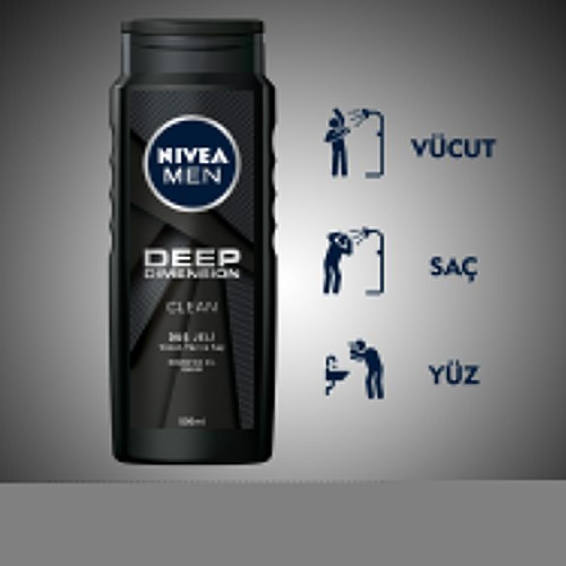 Nivea Men Deep Dimension 500 ml Duş Jeli