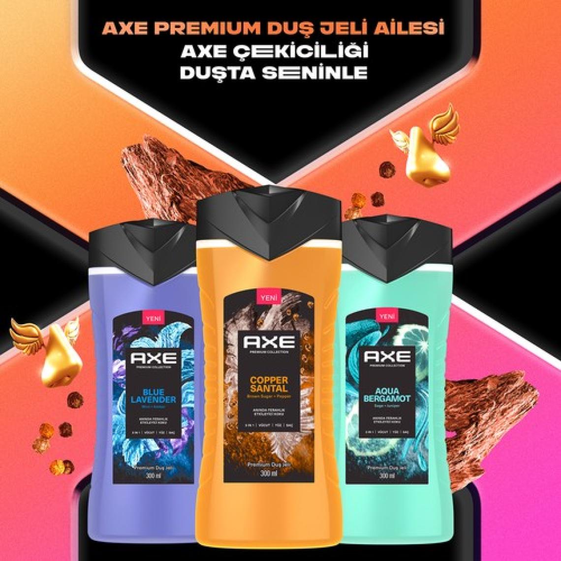 Axe Premium Collection Duş Jeli Copper Santal 3 In 1 Vücut Saç Yüz 300 ml