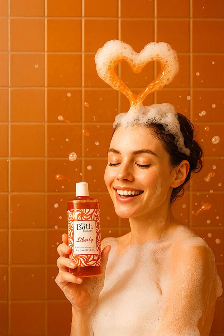 The Bath Factory Liberty 400 ml Duş Jeli - Bergamot, Mandalina ve Vanilya Aromasıyla, Nemlendirici Etkisiyle