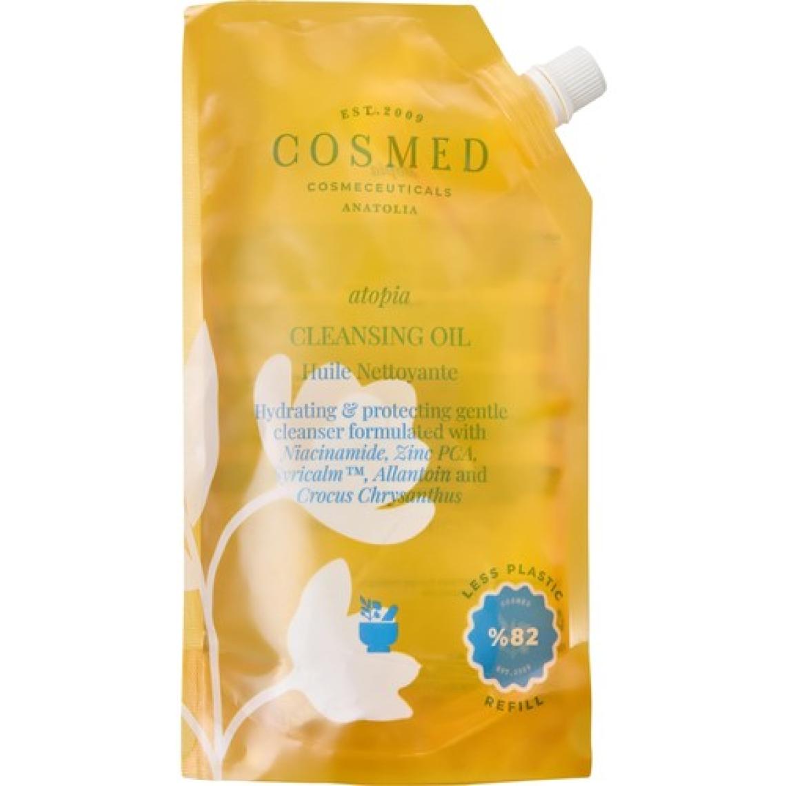 Cosmed Atopia Cleansing Oil Refill - Yüz ve Vücut İçin Temizleme Yağı - Yağ Bazlı Temizleyici 400 ml