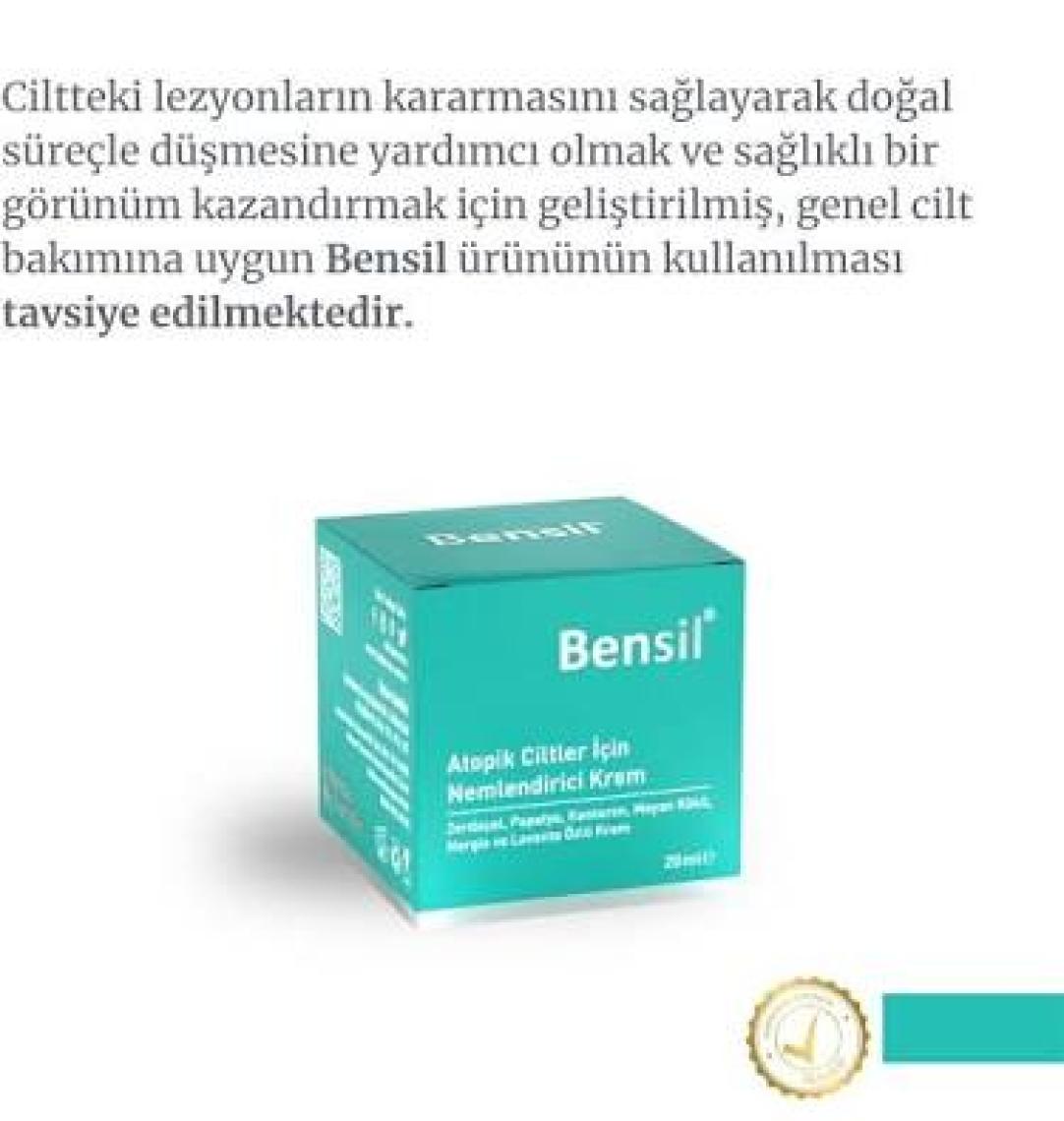 Bensil Atopik Ciltler İçin Nemlendirici Krem 20 ml