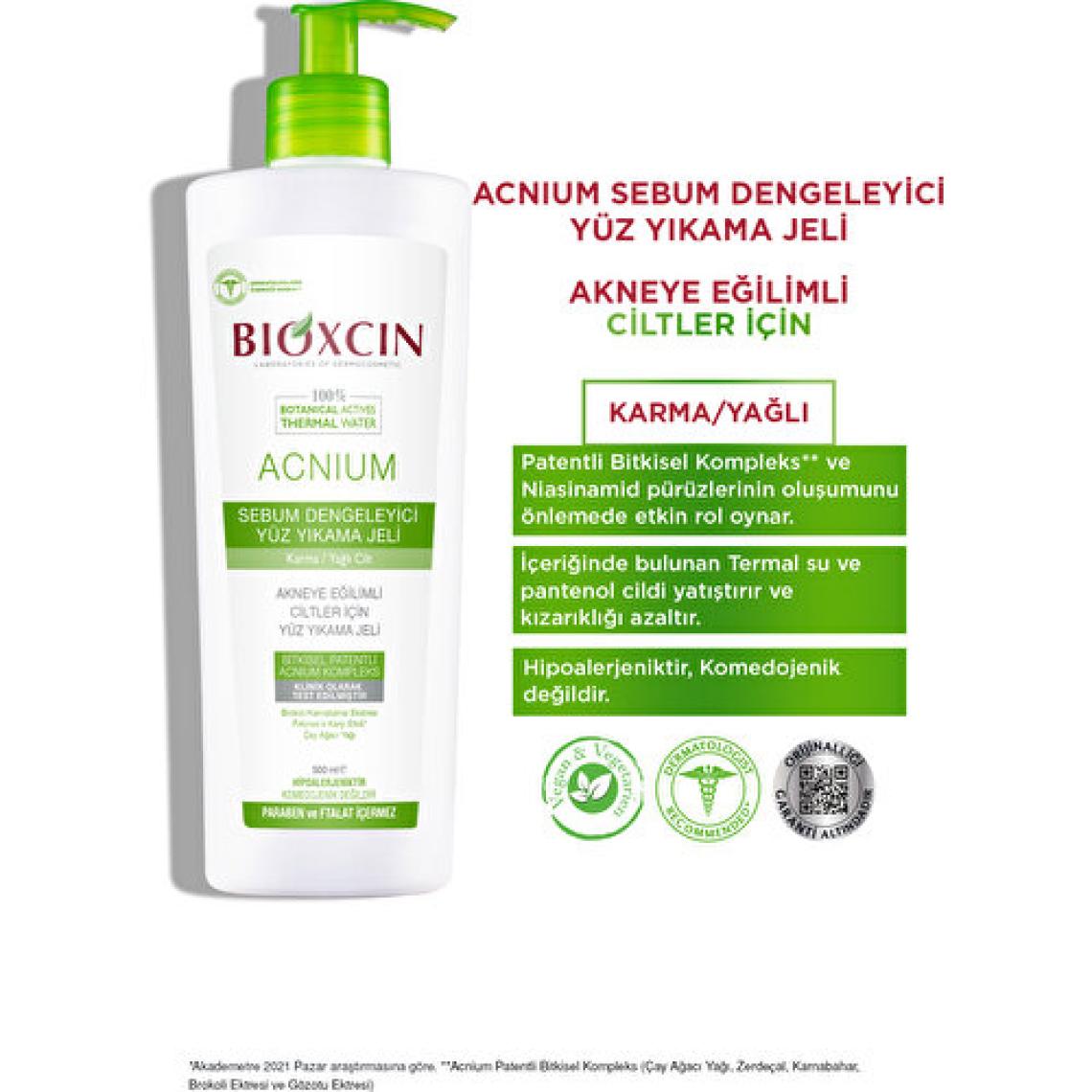 Bioxcin Acnium Sebum Dengeleyici Yüz Yıkama Jeli 500 ml