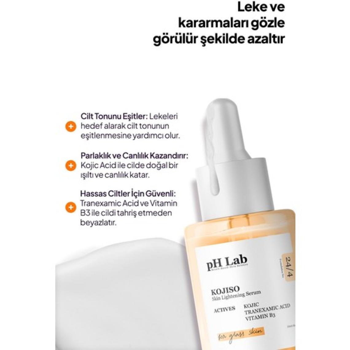 Ph Lab Phlab Kojiso Kojic Asit Serumu, Zerdeçal Ve Kojik Asit Etkisi Ile Leke Karşıtı Serum