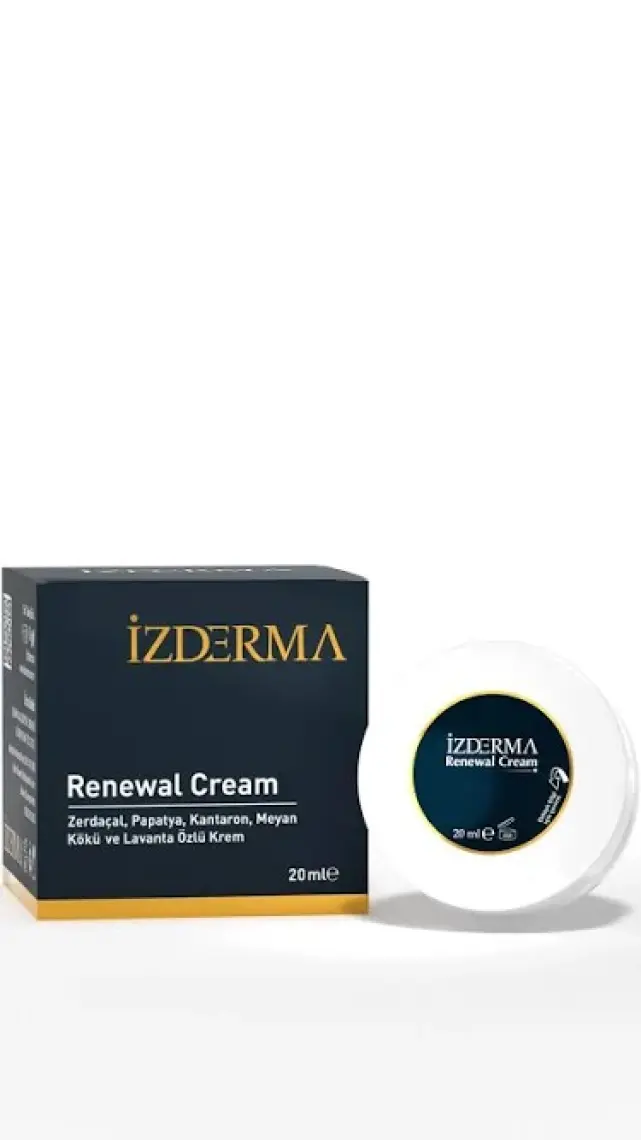 İzderma Unisex Nemlendirici ve Cilt Yenileyici Krem 20 ml - Sandal Ağacı Yağı, Zerdeçal Ekstresi ve Aynısefa Özü