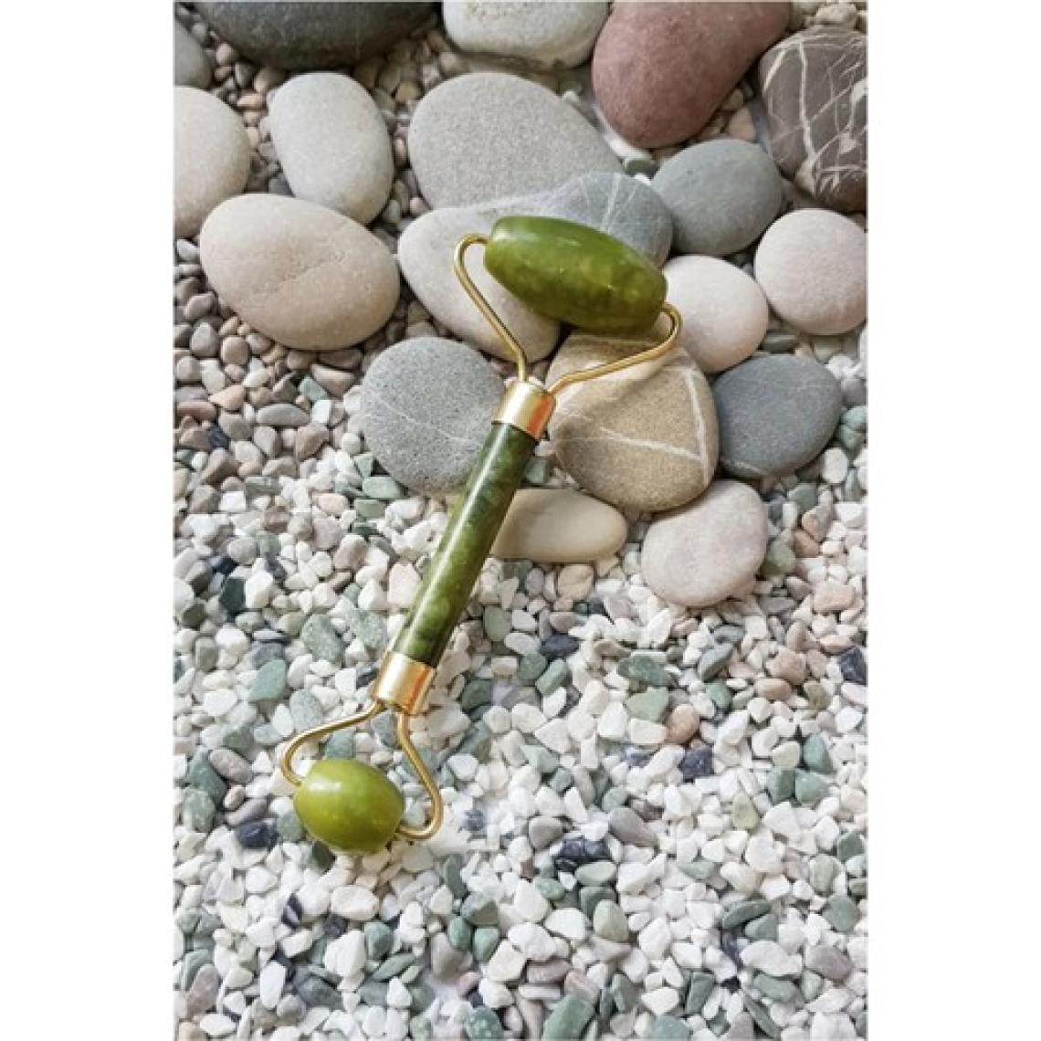 Qax  Jade Roller Çift Taraflı Yeşim Taşı Cilt Masaj Bakım Aleti