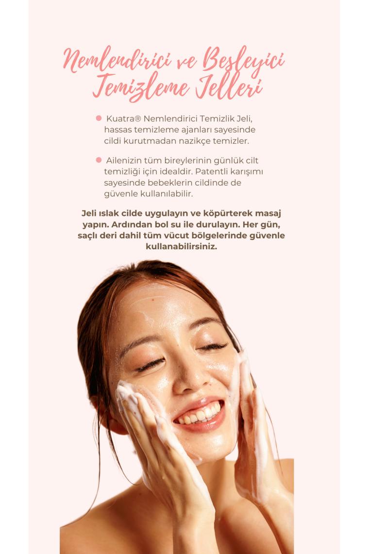 Kuatra Nemlendirici Besleyici Temizlik Jeli (Lavanta Uçucu Yağ İçeren) 200 ml