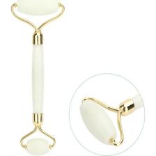 Qax Roller Beyaz 2'li Yeşim Taşı Çift Taraflı Cilt Yüz Masaj Bakım Aleti Obsidian